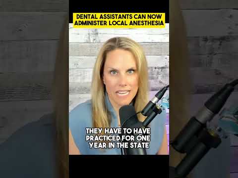Dental Assistants can now Administer Anesthesia #shorts #podcast #dentist